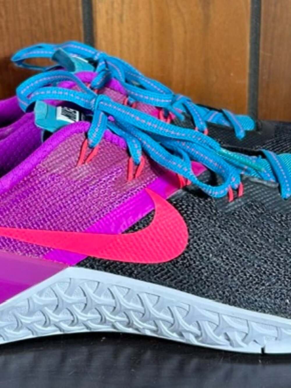 Nike Metcon 3 Womens Cross Training Shoes Black/Hyper Violet Sz 8.5 #849807-002